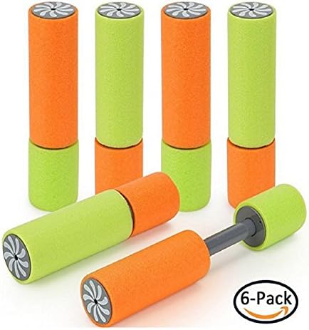 Alissne Foam Water Guns Shooter Soaker Swimming Pool Toys Beach Seaside Sand Water Summer CoolToys for Kids Adult (Green&amp;Orange)