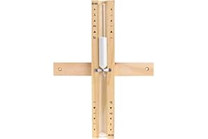 SULIAO Sauna 15 Minute Hourglass Sand Timer,Wooden Sand Clock 15 Min,Rotating White Sand Watch,Reloj De Arena,Hear Resistant Wood Hour Glass Sandglass for Sauna &SPA Room