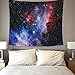 Beaverve Galaxy Tapestry, Wall Hanging Starry Night Tapestry Space Tapestry, Home 3D Cosmic Starry Sky Tapestry, Wall Tapestry Blanket for Bedroom Living Room College Dorm, 59 x 51Inches
