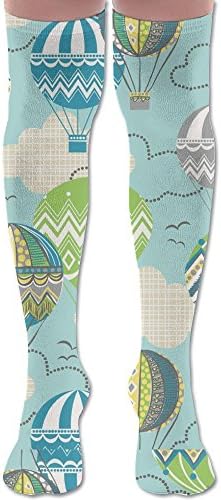 Green Hot Air Balloon Women's Sexy Extra Long Thigh High Socks Knee High Stockings