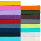 Twin Extra Long 100% Cotton jersey Sheet Set - Soft and Comfy - By Crescent Bedding -Twin XL (Twin XL, Assorted)