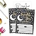 25 Twinkle Little Star Gender Reveal Baby Shower Party Invitation Cards Gold and Black He or She For Gender Neutral Unisex Invites Guess If It's a Boy or Girl Sprinkle Fill In The Blank Printable Pack