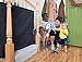 The Stair Barrier Baby and Pet Gate – Banister-to-Banister - Retractable Fabric Safety Gate Wide and Regular Sizes - Made in the USA – Black