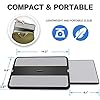 AboveTEK-Portable-Laptop-Lap-Desk-wRetractable-LeftRight-Mouse-Pad-Tray-Non-Slip-Heat-Shield-Tablet-Notebook-Computer-Stand-Table-wSturdy-Stable-Cooler-Work-Surface-for-Bed-Sofa-Couch-or-Travel AboveTEK Portable Laptop Lap Desk w/Retractable Left/Right Mouse Pad Tray, Non-Slip Heat Shield Tablet Notebook Computer…