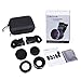 Crenova Phone Camera Lens Kit, 0.45x Wide Angle Lens, HD 128° Super Wide Angle 20X Macro Lens, Clips-On Cell Phone Lens for iPhone/Samsung/Android/Most Smartphones and Tablets
