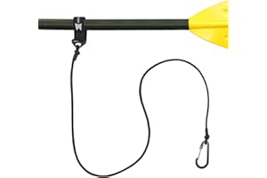 MOPHOEXII Paddle Leash Safety Rod Bungee Rod Holder Gripping Gear,Kayak Paddle Tether Lightweight Coiled Kayak Paddle Leash f