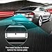 iStrong Front View Camera/Rear View Camera for Car/RV/Trailer/Truck License Plate Hidden Bracket 1/3 CMOS Super Night Vision IP69 Waterproof 150° Wide Angle Guide line ON/Off