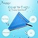 Syourself Microfiber Sports & Travel Towel with Travel Bag & Carabiner, Blue, XL:72