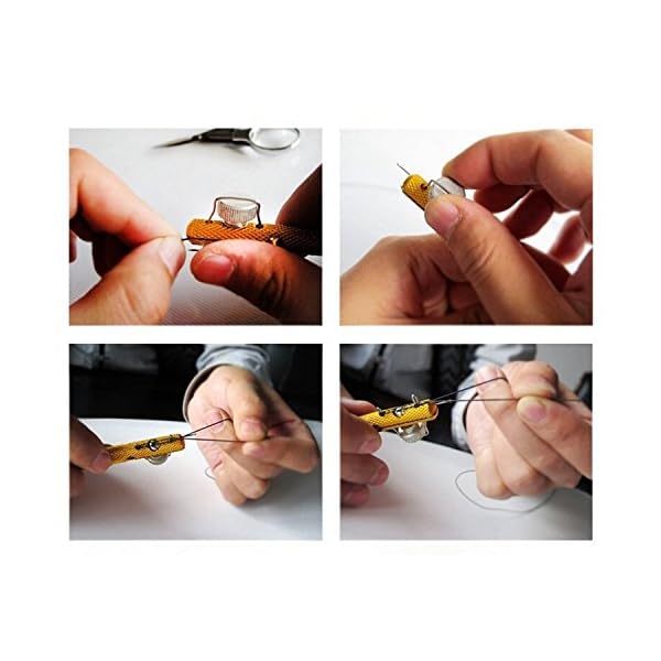 Manually-Fishing-Knot-Tying-Tool-Tier-Hook-Device-Strand-Knotter-Fishing-Line-Hook-Needle-Knots-Double-Headed-Fishing-Accessory-Piscator-Zone-Aluminum-Alloy-Fishing-Hook-in-Golden-golden-2pcs