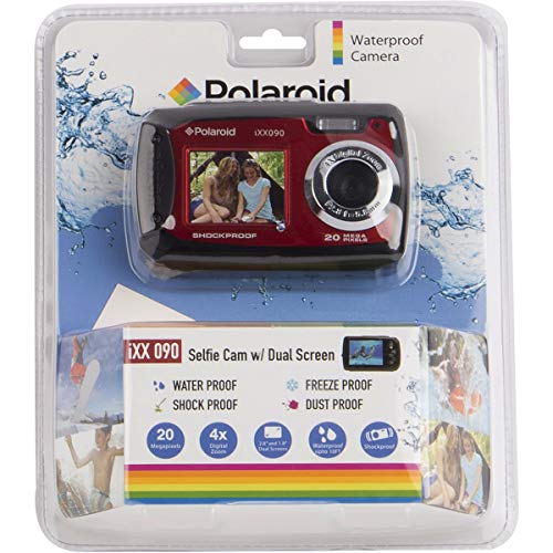 Polaroid iXX090 Dual Screen Shock & Waterproof Digital Camera (Red