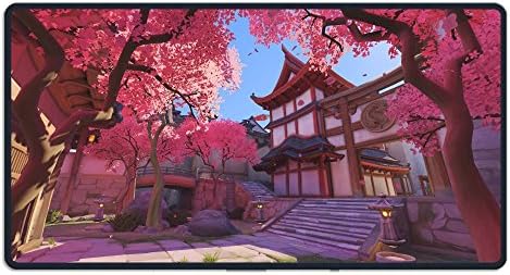 Large Japanese Cherry Blossoms Hanamura Gaming Mouse Pad Custom Design Mouse Mat Extended XXL Size for Desk,Laptop,Keyboard & More