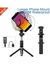 Selfie Stick Bluetooth, Yokkao Selfie Stick Trípode extensible plegable inalámbrico desmontable remoto compacto portátil para la mayoría de smartphones iOS Android