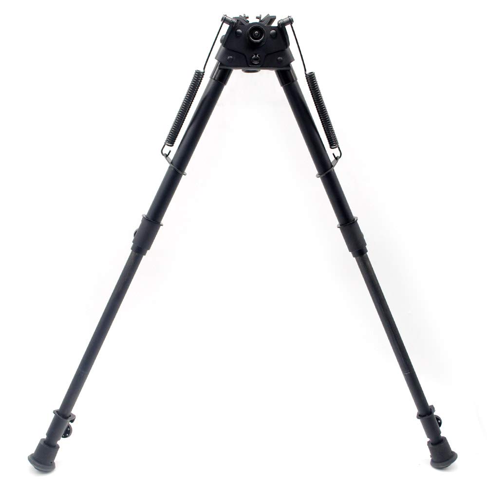 TRIROCK Pivot Swivel Title Bipod with Posi-Lock Adjustable Spring Loaded 13 to 27 Inch with quick retraction button