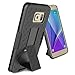 TILL for Galaxy S6 Case, TILL [Thin Design] Holster Locking Belt Swivel Clip Non-Slip Texture Hard Shell [Built-in Kickstand] Combo Case Defender Cover for Samsung Galaxy S6 G9200 GS6 [Black]