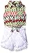 Limited Too Baby Girls' Aztec Print Sleeveless Blouse with Wrap Short Romper