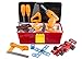Tool Toy Set Pretend Play 44 Pieces with Electronic Drill, Construction Kit Accessories, Tools Box, F1 Car DIY and Hammer Wrench for Boys Age 3,4,5,6,7,8