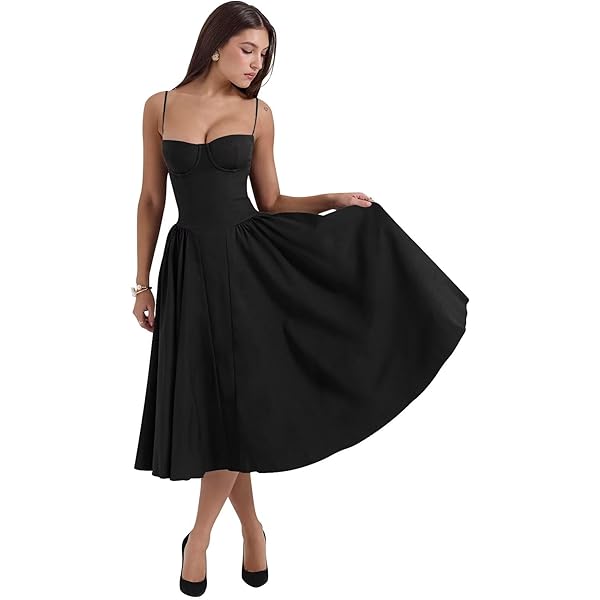 knee length dresses for ladies Ballerina Pink Corset Midi Dress by House of CB main image 0