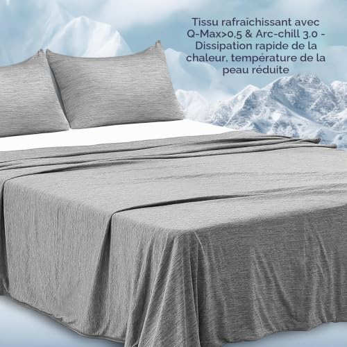 Luxear Cooling Blanket for Summer, Blanket with Cold Feeling Technology, Soft Lightweight Blanket for Sofa Armchair Adult Baby Child Dog Travel Car, 200 x 220 cm, Grey