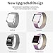 Crodi Fitbit Blaze Bands With New Metal Frame, Stainless Steel Magnetic Milanese Replacement Band for Fitbit Blaze Women Men (Colorful, S)