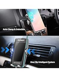 Pleson   Cargador de coche inalámbrico para Galaxy S10 S10+ S9 S9+ S8 S8+ Note 9 Note 8, iPhone Xs Xs Max XR X 8 8 Plus (10 W 7,5 W)