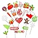 JOYIN 66 Pieces Christmas Photo Booth Props for Christmas Event Party Favors and Christmas Decorations Art Crafts