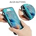 MAXCURY for iPhone 6 Case iPhone 6s Case Heavy Duty Shockproof 3 in 1 Soft Silicone Rubber + Hard PC Bumper Cove with Built-in Plastic Screen Protector - Grey and Light Blue