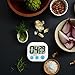 Kitchen Timer Small Digital Electronic Loud Alarm, Magnetic Backing, ON/OFF Switch, Minute Second Countdown
