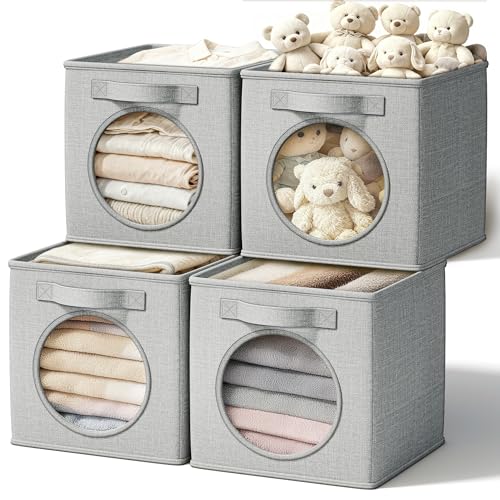 Fabric Storage Cubes with Mesh Window 11 Cube
