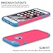 iPhone 6 Cases, Vogue Shop 2in1 Hybrid Hard PC Cover and Inner Soft Silicone Corner Protection High Impact Defender Combo Shell Phone Case for iPhone 6 6s 4.7 inch-Rose
