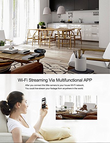 Funtoy WiFi Hidden Clock Camera, Full HD 1080P WiFi Nanny Spy Camera 12 Hour System Alarm Clock with Night Vision/Motion Detection/Loop Recording Support IOS/Android/PC Real-time Video Home Security