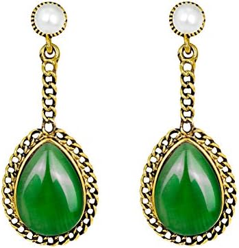 Mar324Hudso Earing Retro Faux Opal Hollow Drop Pendant Earrings Women Party Club Eardrop Jewelry