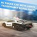 DARVIQS Remote Control Car for Kids, RC Police Car with High Speed 2.4Ghz Rechargeable Batteries, Anti-Collision Remote Control Cop Vehicle Toy with Lights, Great Xmas Gift for Boys Girls