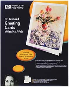 Amazon.com : HP C7019A Greeting Cards (White, Half-Fold, 8.5in X 11in ...