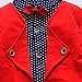 2pcs Baby Boy Dress Clothes Toddler Outfits Infant Tuxedo Formal Suits Set Shirt + Pants(Red, 4T)