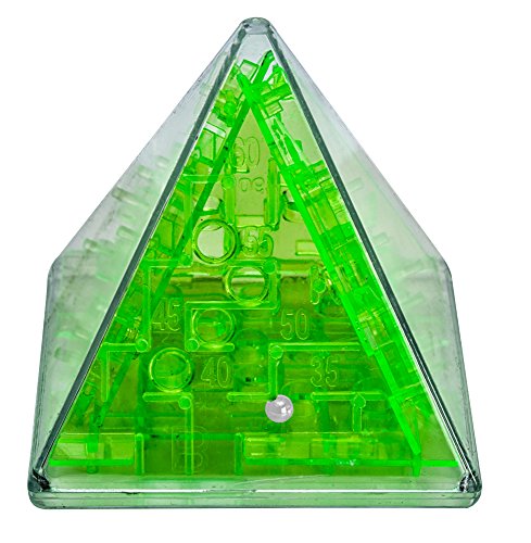 3 Dimensional Pyramid Puzzle Maze Brain Teaser Game - Great for Kids & Adults!