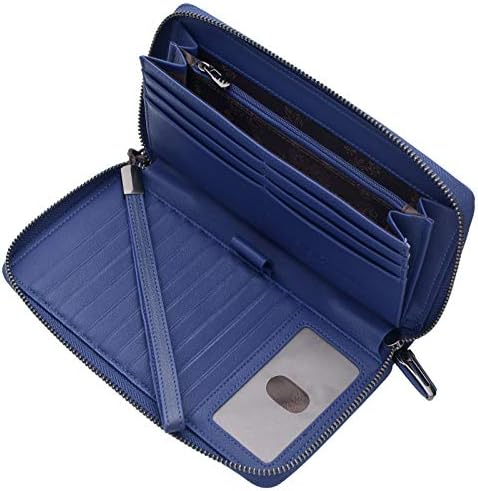 Rfid Blocking Purses for Women Real Leather Zip Around Large