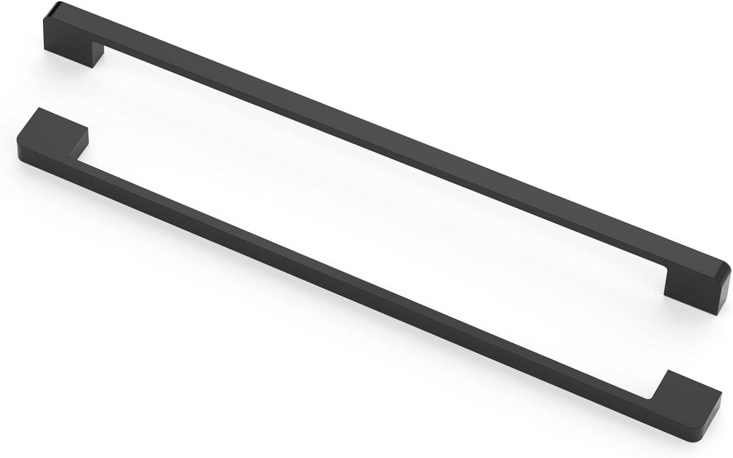 MARGUERASW 10 x Black Zinc Alloy Door Handles T Bar Stick Kitchen Cabinet Hole Spacing 320 mm