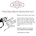 BakeitFun Silicone Gloves (Medium, Red) (Black, Other)