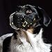 PET ARTIST Genuine Leather French Bulldog Dog Muzzle Adjustable for Medium and Big Pitbulls German Shepherd Dog Black