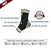 Protle Foot socks Ankle Brace Compression Support Sleeve with Silicone Gel (Green-Medium)