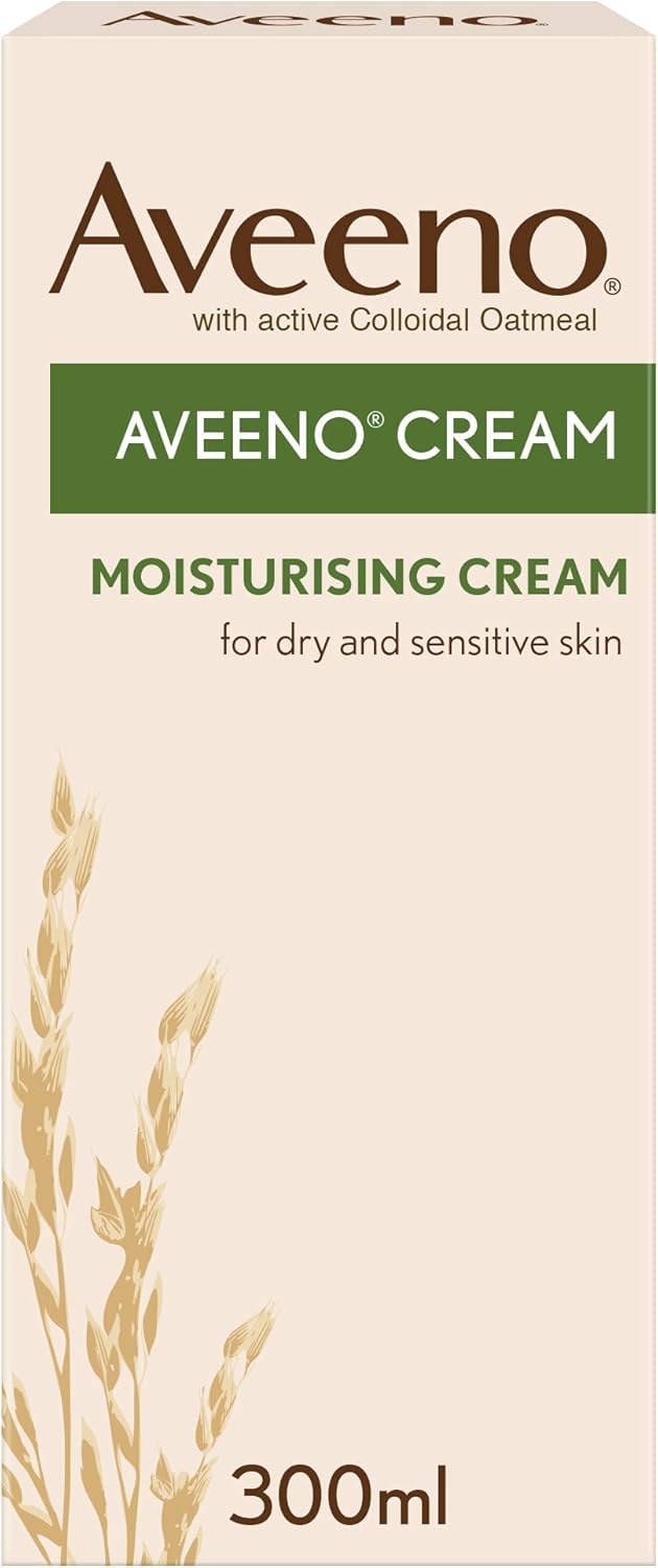Aveeno Moisturising Cream (1x 300ml), Nourishing Body Lotion with Hydrating Colloidal Oatmeal, Full Body Moisturiser for Dry and Sensitive Skin, Suitable For Adults and Babies From 3 Months โ image 1