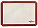 Silicone Baking Mat Half Sheet 16inches x 11inches x 0.75mm - for Bread Oven Baking, Cupcakes/Macaron/Pies/Pastry for Chefs, Holiday/Christmas Baking for Kids, Non Stick and Professional Grade Mat