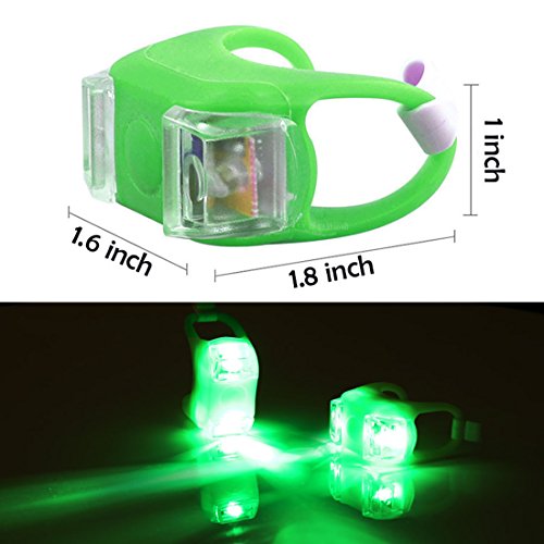 Botepon 2Pcs Boat Kayak Navigaton Light Safety Light Boating Light with 3 Modes for Riding Sailing Runing Climbing Green - Thumbnail 3