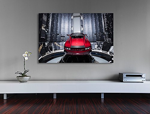 Tesla ready to go - SpaceX photography of launch Falcon Heavy 2018