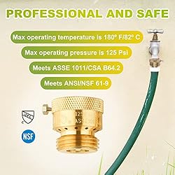 SUNGATOR Anti Siphon Valve, 6-Pack Hose Bib Vacuum