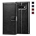 KILINO Galaxy S10 Wallet Case [PU Leather] [Soft TPU] [RFID Blocking] [Shock-Absorbent Bumper] [Card Slots] [Kickstand] [Magnetic Closure] Flip Folio Cover for Samsung Galaxy S10 - Black