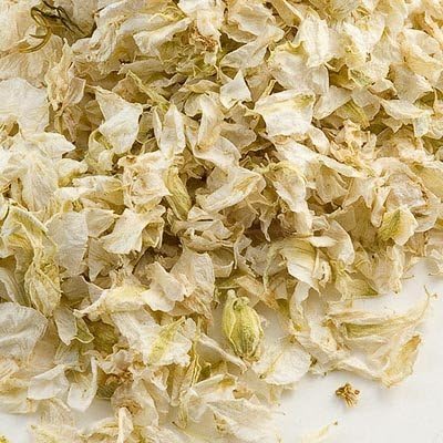 Natural Biodegradable Delphinium Wedding Confetti (All Colours All Sizes) (Ivory/Cream, 2 litres)