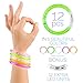 Coral Entertainments Led Bracelets 12 Pack + 12 Replacement Batteries Premium Glow In The Dark, Great For Parties, Weddings Birthdays And More. Super Safety Multicolor Bracelets Are Reusable