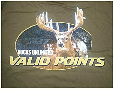 Ducks Unlimited Boys' "Valid Points" Short Sleeve Tee, Coffee, Medium