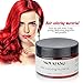 MOFAJANG Unisex Hair Wax Dye Styling Cream Mud, Upgrated Natural Hairstyle Color Pomade, Washable Temporary,Party Cosplay Daily Use (Red)